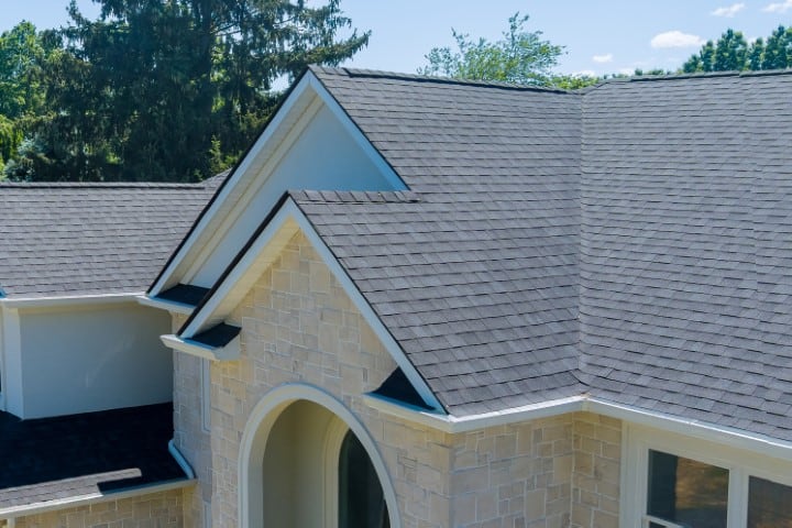 Beautiful Shingles on Large Roof